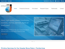 Tablet Screenshot of dndprintingsolutions.com